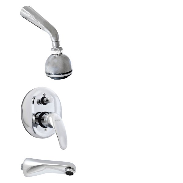 SET DE MEZCLADORA MONOMANDO CON REGADERA Y SALIDA TINA