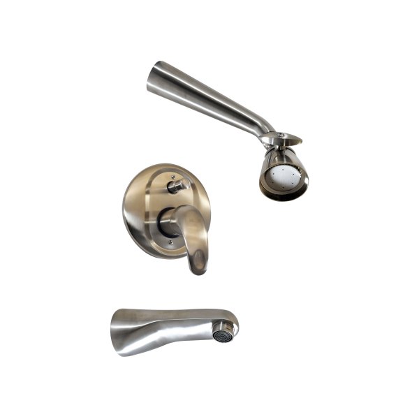 SET DE MEZCLADORA MONOMANDO CON REGADERA Y SALIDA TINA