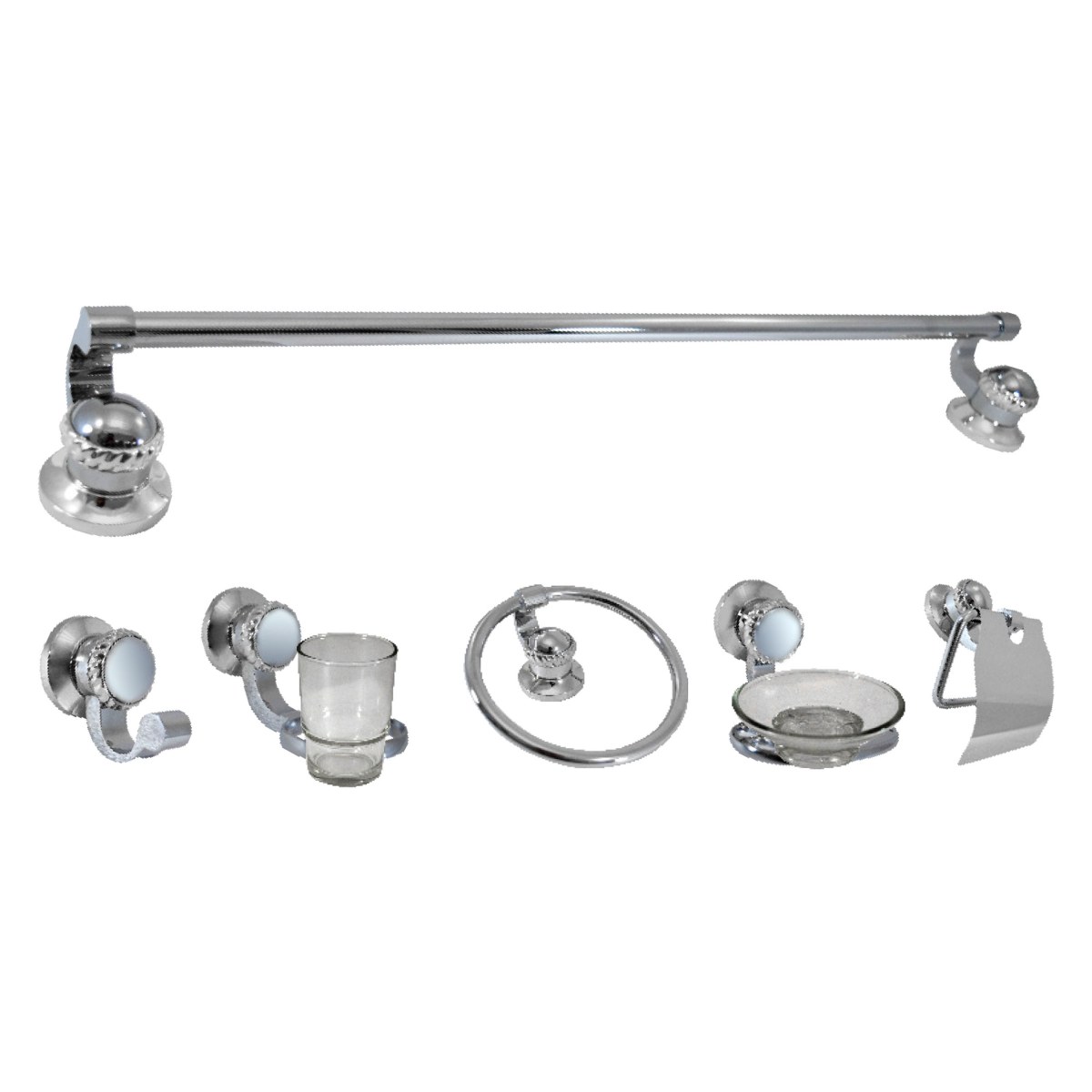 JUEGO DE ACCESORIOS PARA BAÑO (6 PIEZAS)