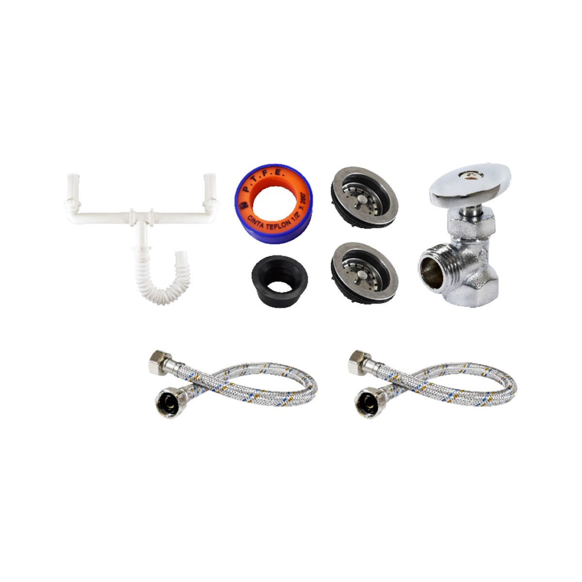 KIT DE INSTALACIÓN PARA TARJA DOBLE