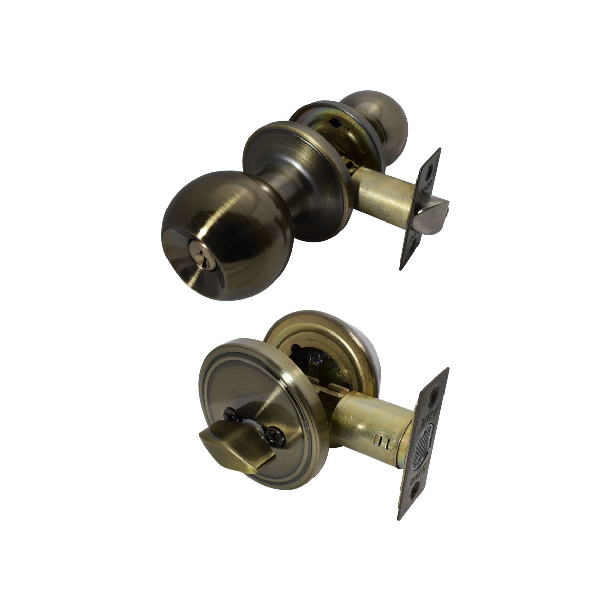 COMBO CERRADURA POMO (BKA417) Y CERROJO LLAVE/ MARIPOSA (BKA973)