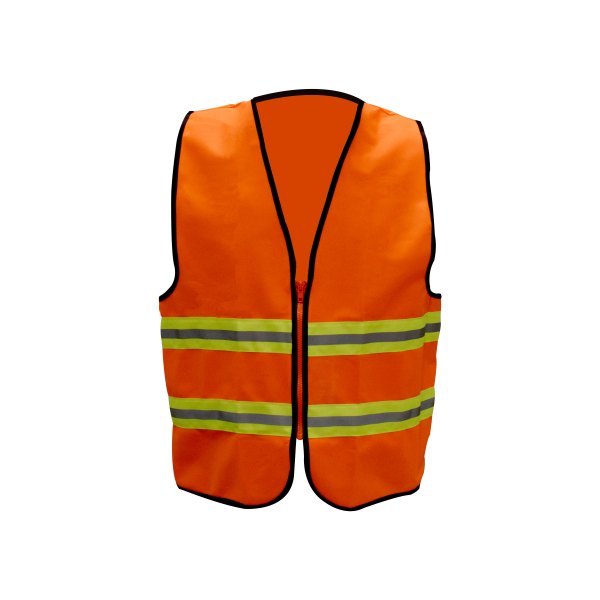 CHALECO DE SEGURIDAD CON CIERRE NARANJA