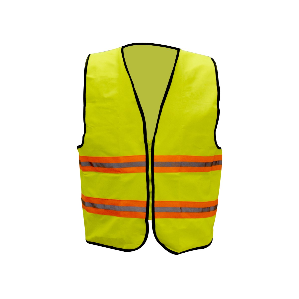 CHALECO DE SEGURIDAD CON CIERRE AMARILLO