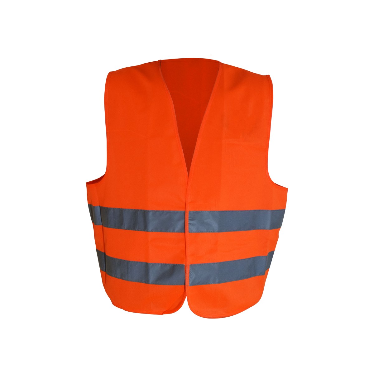 CHALECO DE SEGURIDAD CON VELCRO NARANJA