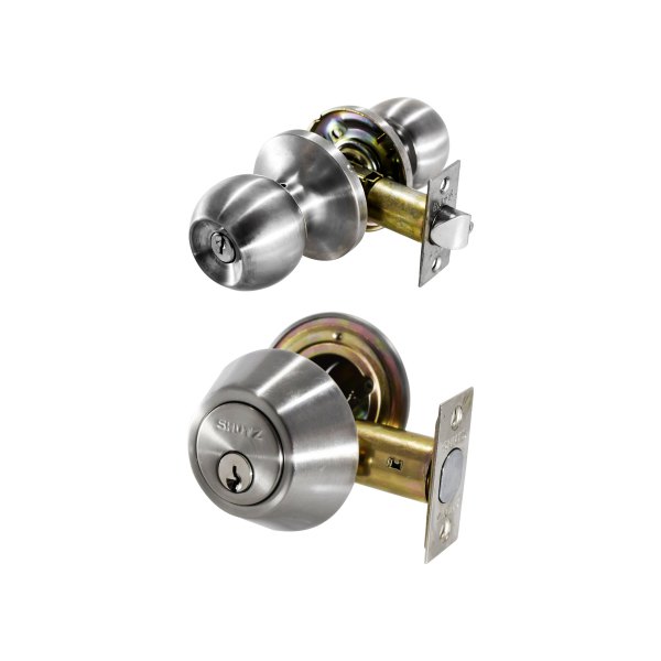 COMBO CERRADURA POMO (6871) Y CERROJO LLAVE/ LLAVE (7312)