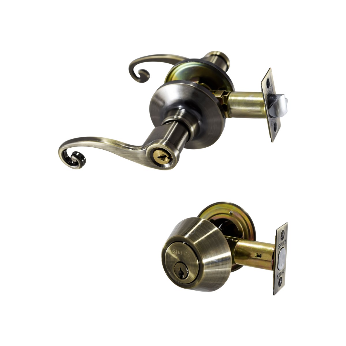 COMBO CERRADURA MANIJA (6451) Y CERROJO LLAVE/ LLAVE (7312)