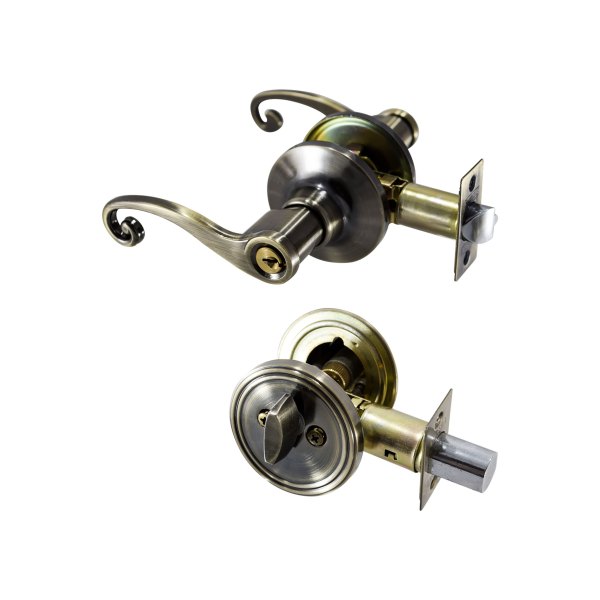 COMBO CERRADURA MANIJA (6451) Y CERROJO LLAVE/ MARIPOSA (7301)