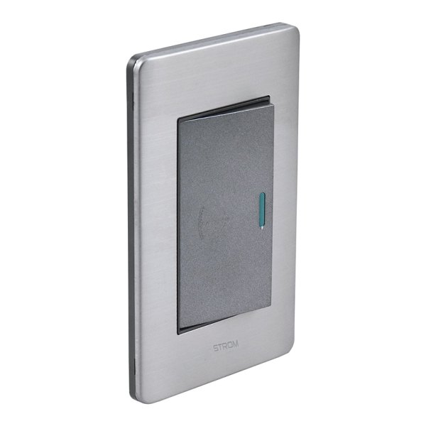 PLACA CON BOTÓN PARA TIMBRE 72 mm