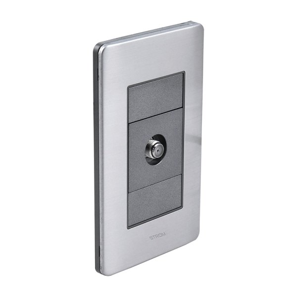 PACA CON TOMA PARA TV Y PLACA CIEGA 36 mm