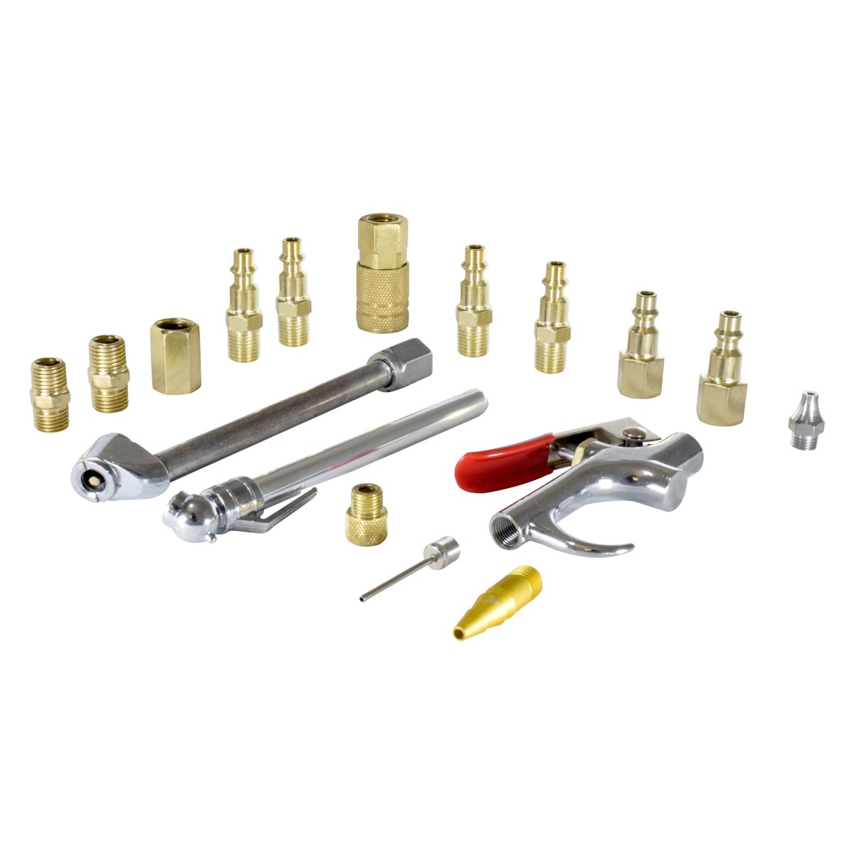 JUEGO DE ACCESORIOS NEUMÁTICOS 17 PIEZAS