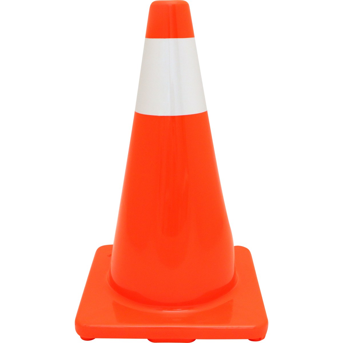 CONO DE PRECAUCIÓN CON REFLEJANTE