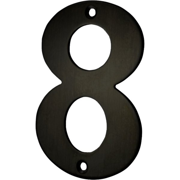 NÚMERO DE CASA NEGRO MATE 6