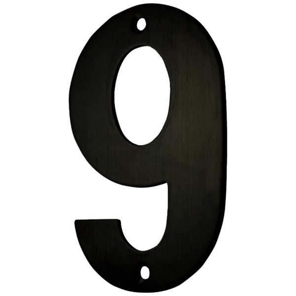 NÚMERO DE CASA NEGRO MATE 6