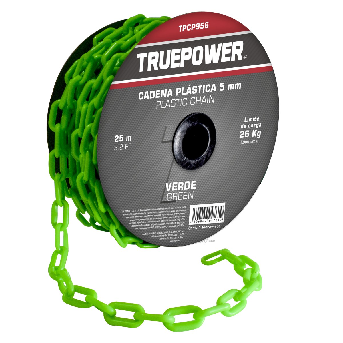 CADENA PLÁSTICA 5 mm